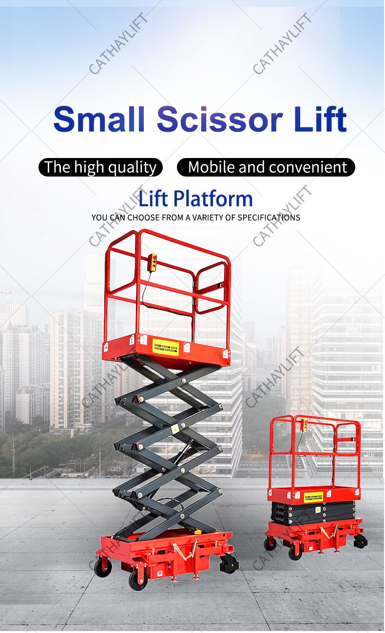 Push around mini scissor lift-Shandong Cathay Machinery Co., Ltd  (1)
